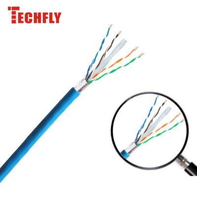 China High quality outdoor telecommunication cat6 cat6a ethernet network cable ftp cat 6 cat6a shielded cable 1000ft 305m for sale