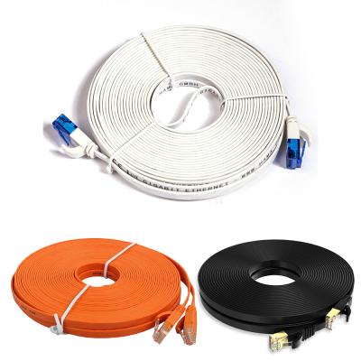 China Telecommunication 26AWG 28AWG PVC LSZH CM CMR Flat Electricity Cat6 Cat6a Cat7 UTP FTP Patch Cord for sale