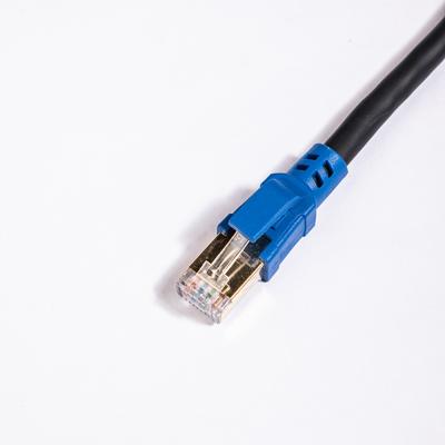 China Telecommunication pair to protect cat8 rj45 S/FTP 2000MHz 40Gbps 1m network LAN cable cat 8 ethernet patch cord for sale