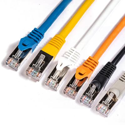 China Telecommunication hot sales outdoor copper STP PVC rj45 connector ethernet cable shielded patch cord cat7 telecommunication for sale