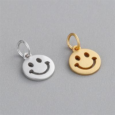 China PS S925 Sterling Silver Made Charm Smile Face High Quality Hot Selling Pendant Necklace Fashion Bracelet for sale