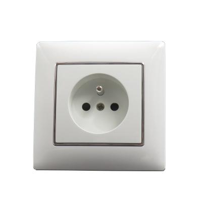 China Residential/Multi-Purpose Style European PC Grade Size Material French Wall Socket for sale