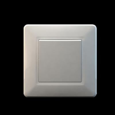 China White PC Versatile European Standard 1gang Door Bell Switch Push Economical Switch for sale