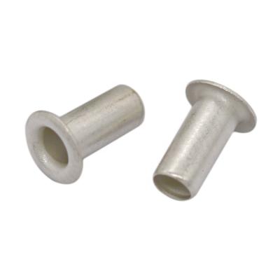 China Factory Wholesale Metal Eyelet Steel Rings Tin Plated Copper Brass Tubular Rivet Customized Size for sale