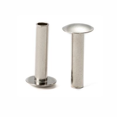 China Machine Rivet Maker Supply Custom Size Alumium Steel Semi Hollow Tubular Rivets for sale