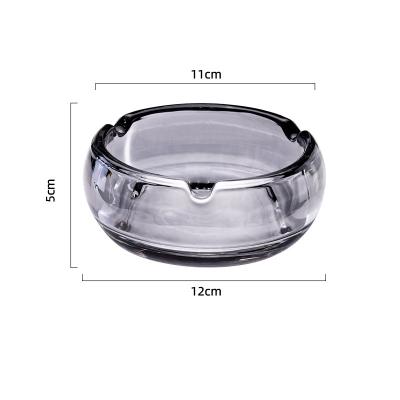 China Wholesale hot sale high quality portable custom multi-colored portable hotel hotel cig transparent glass ashtray for sale