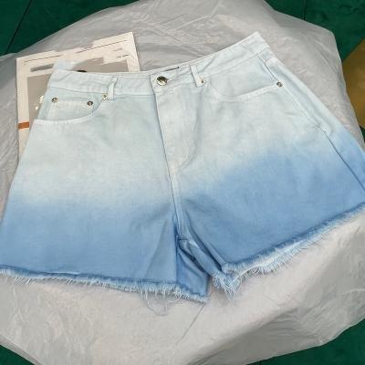 China 2022 Wholesale New Arrival Breathable Simple Designer Luxury Shorts Manufacturers Stylish Ladies Denim Shorts OEM Brand Custom Shorts for sale