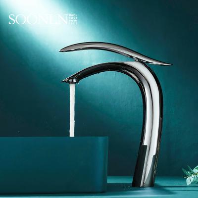 China Ideal Standard Metered Single Hole Faucets Single Hole Sink Faucet Bathroom Basin Mixer Tap for sale