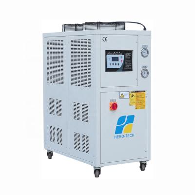 China Building material stores China 5HP air cooled industrial water chiller roller chiller for plastic processing industry for sale