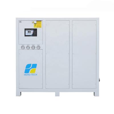 China High performance plastic/chemical/central cooling water cooled industrial water chiller with 100kw 30ton cooling capacity for sale