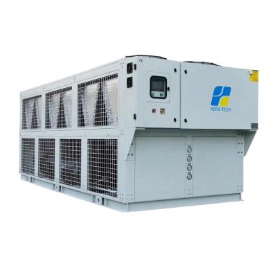 China food & 150HP Ice Rink Beverage Chiller Air Cooling Screw Sub Zero Glycol Water Solution Chiller for sale