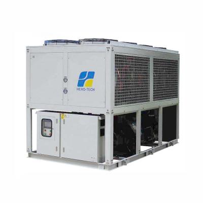 China 50hp Ice Vegetable Grade Glycol Solution Chiller Water Chiller With Screw Compressor for sale