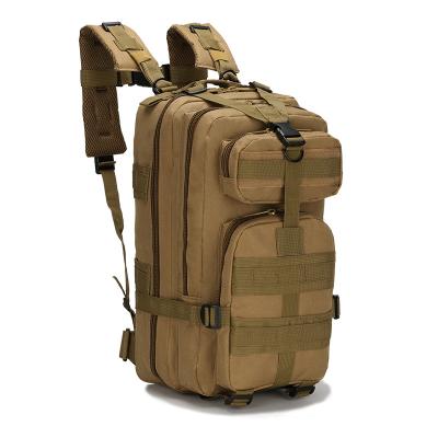 China Custom Logo 35L Khaki Waterproof Army Rucksack Military Tactical Hunting Backpacks Bag for sale