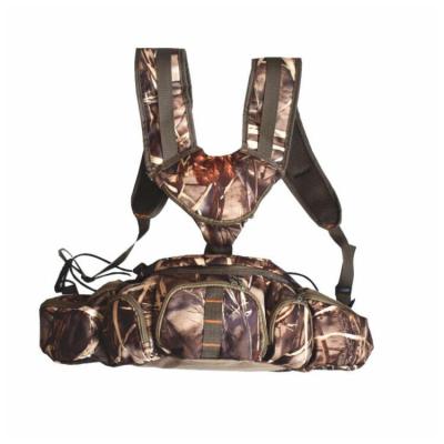 China Outdoor Camping Bag Mountaineering Water Proof Hunting Flannel Shoulder Strap Camouflage Belt Bag for sale