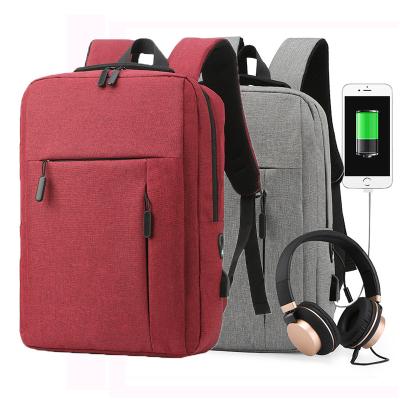 China Best Selling Custom Waterproof Men's Computer Bag Backpack Nylon Thin Durable Nylon USB Women Travel Laptop Backpacks Bags With Charger for sale