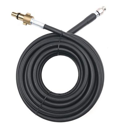 China PVC+PE Sewer Jetter Kit Pressure Washer Hose , Drain Pipe Button Cleaning Nose With Jetting Nozzle For Lavor Adpter for sale