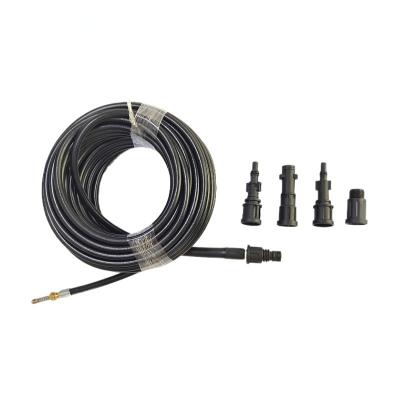 China Dirty Cleaning Sewer Jetter Kit Pressure Washer Hose,Drain Hose Button Cleaning Nose With Spring Jetting Nozzle For Male M22*1.5 Adpter for sale