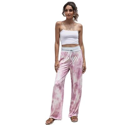 China New Summer Women's Anti-wrinkle And Bandage Item Spring Casual Fashion Hot Loose Printed Pants for sale