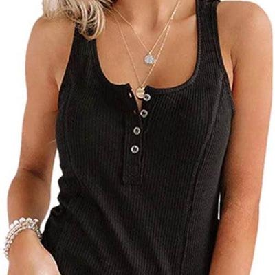 China 2021 New Fashion Style Solid Color Breathable Elegant Casual Fashionable Sleeveless Blouse Tops For Women Clothing for sale