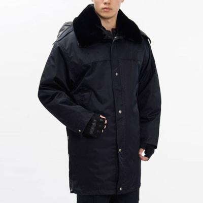 China Wholesale Men's Winter Security Doorman Workwear Uniform Thick Coat Padded Jacket Guard for sale