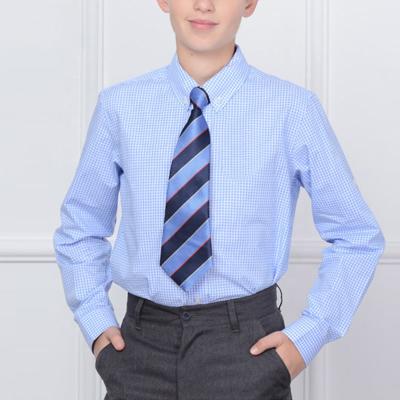 China OEM Anti-pilling Sleeve Dress Shirt Boy School Uniform Shirts Unisex School Long Shirts for sale