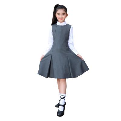 China Anti-pilling children dress uniform school pinafore for kindergarten and primary girls for sale