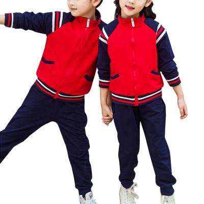 China Sports Wear New Fashion Autumn Uniform Unisex Sports Wear Custom Dress Set for School Children and Primary Girls for sale