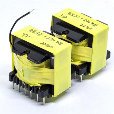 China EE33 Copper Ferrite Core High Frequency Transformer 24V 3A 6+4 Pins for sale