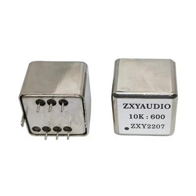 China ZXY2207 Laminas Permalloy Audio Transformer 600:600/10K:10K /600:10K/ 10K:600 Vertical Pin Audio Isolator Transformer for sale