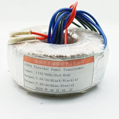 China Custom 115W Pure Copper Wire Low Frequency Transformer Toroidal Transformer For Audio Power Amplifiers for sale