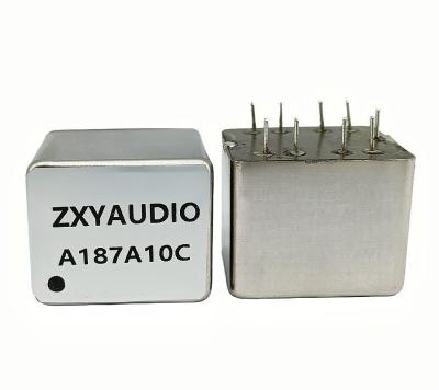 China PCB Mount 4+4+1 Pins ZXY-A187A10C Permalloy Audio Transformer for sale