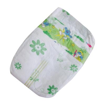 China Disposable plain weave baby diapers leak the whole guard PE film baby diaper manufacturer sales baby diaper factory for sale