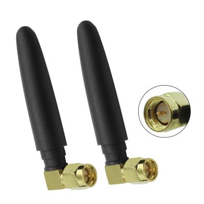 China 2G GSM Module Rubber Duck Antenna L Type SMA 2dBi 10.5*51mm Antenna for sale