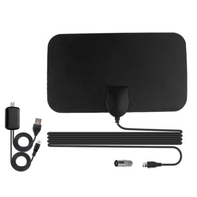 China Indoor Long Range HDTV Antenna Digital Amplified TV Antenna With Signal Booster 210mm*120mm*0.6mm for sale