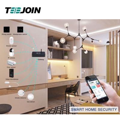 China Security System TEEJOIN Smart Home Detector Smart Home Security Compatible with Tuya Alexa Google Home for Smart Home Security System for sale