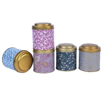 China Practical Factory Made Round Food Tea Tin Can For Loose Tea , Durable Hot Sales Tin Tea Container for sale