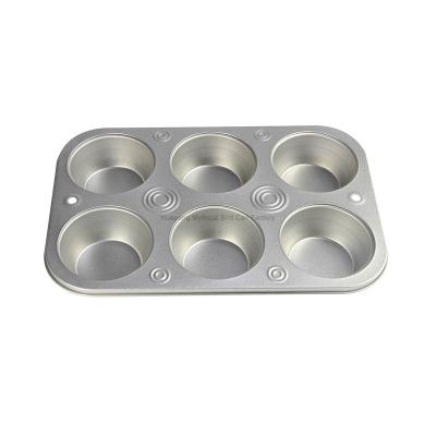 China Round Tinplate Hard Cover Book Metal Cake Baking Mold, Metal Tray Muffin Pan Oven Baking Use for sale