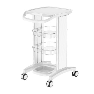 China Modern Professional Portable Makeup Barber Spa Storage Trolley for sale