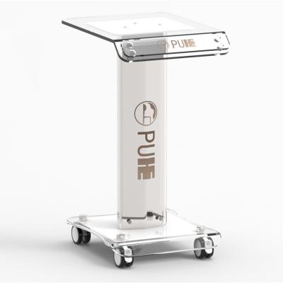 China Modern Rolling Trolley Salon And Spa Use Stand Moving Trolley For Beauty Machine Display With Wheel for sale