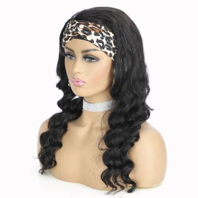 China Beauty 100% Women Virgin Hair Natural Transparent Lace Front Wig Headband Virgin Hair Wig for sale