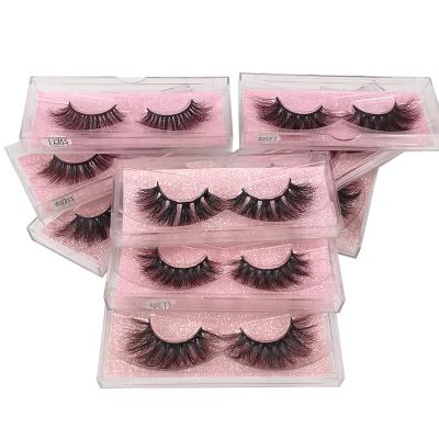 China Mink Fur 3D Mink Eyelash Full Strip Lashes 22mm False Eyelash for sale