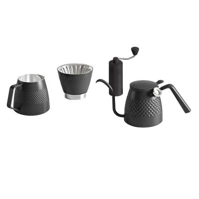 China Viable Coffee Kettle Gooseneck Coffee Maker Set Japanese Hand Drip Coffee Equipment Gift Kit for sale