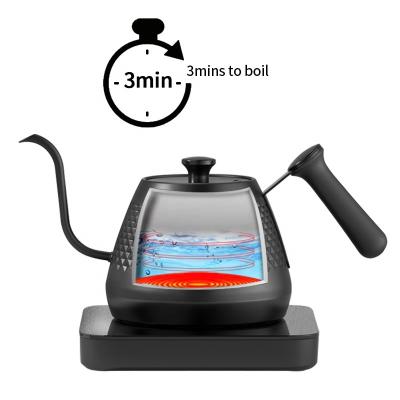 China Keep Warm Keep Warm 600ml Pour Over Coffee Tea Kettle Digital Coffee Kettle Hand Drip Coffee Maker Maker for sale