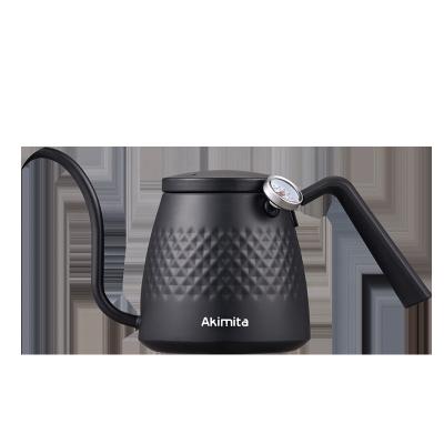 China WITH LID Akimita Coffee Kettle Coffee Maker Pot with Thermometer and Lid Induction Coffee Pot for sale