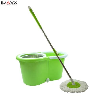 China 2019 Spinning New Style Sustainable Magic Cleaning Mop With 2 Microfiber Mop Head for sale