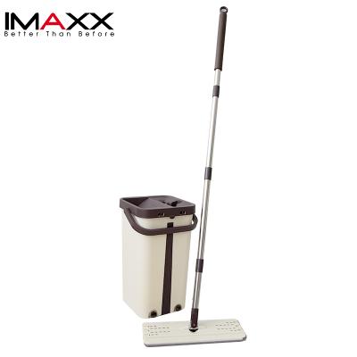 China Sustainable New Style 360 ​​Degree Easy Cleaning Magic Flat Mop With Bucket for sale