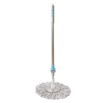 China Durable Easy Use Stainless Steel Handle Telescopic 360 Pole Rotary Broom Rod for sale