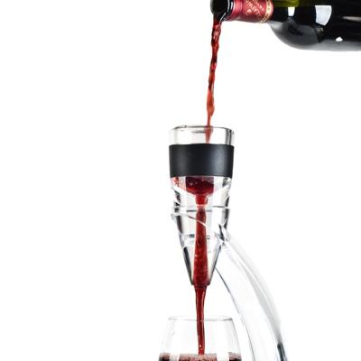 China Viable Wine Aerator Pour Spout Bottle Stopper Decanter Pourer Bar Aerating Accessories Like + Silicone + PP 100% Test Before Shipment for sale