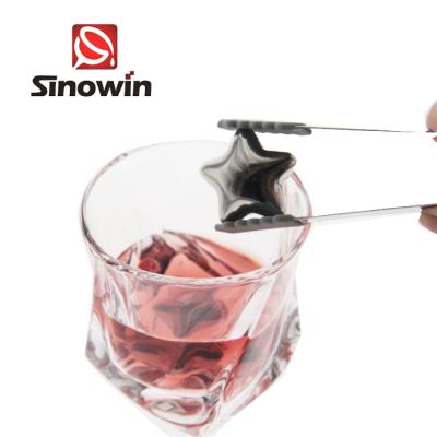 China Food Grade Size 3.5x2.2cm Stainless Steel Viable Reusable Star Ice Cubes for sale