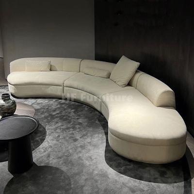 China Modern Italian Modular Design Furniture Set Large Genuine Leather Sofa Sectional Sofa for sale